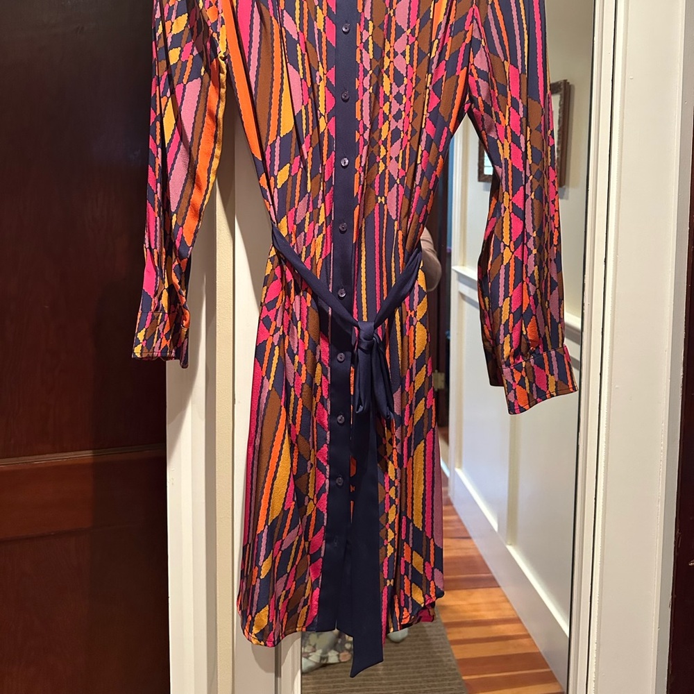 Trina Turk Multicolor Geometric Midi Dress